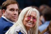 Miriam Adelson (center) and her son-in-law Mavericks governor Patrick Dumont (left), remain in ...