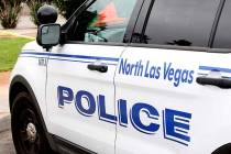 A North Las Vegas Police Department vehicle. (Las Vegas Review-Journal)