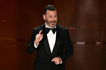 Jimmy Kimmel speaks onstage during the 96th Annual Academy Awards at the Dolby Theatre in Los A ...