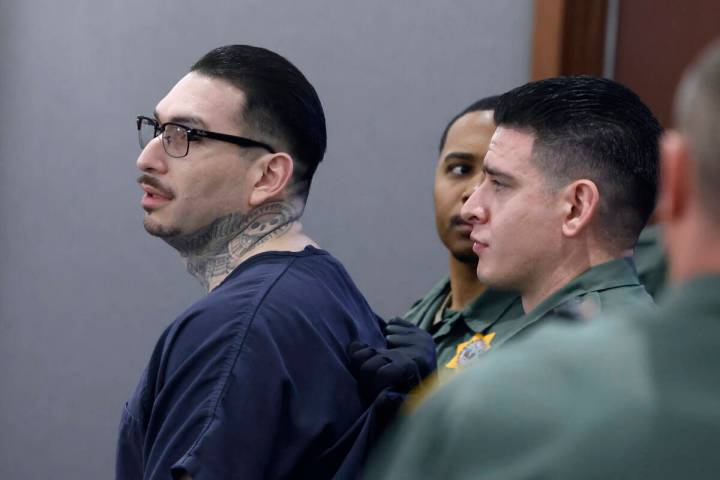 John Carrillo, who was accused in multiple homicides, appears in court during his sentencing at ...