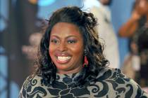 Angie Stone poses as she walks down the red carpet during the 2009 Soul Train Awards taping at ...