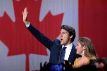 Justin Trudeau and wife Sophie Gregoire Trudeau. (Ryan Remiorz/The Canadian Press via AP)