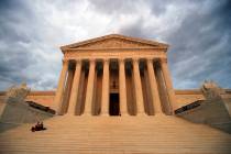 FILE - The U.S. Supreme Court is seen near sunset in Washington, Oct. 18, 2018. (AP Photo/Manue ...